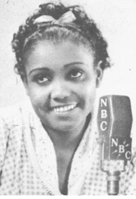 Elzy broadcasting over the NBC network in 1940