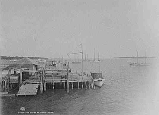 The coast at Biloxi, circa 1901