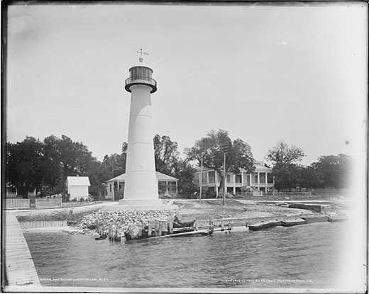 Biloxi Lighthouse circa 1901