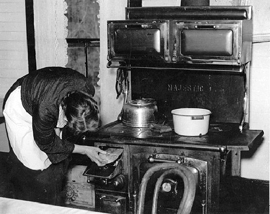 pre-electricity stove
